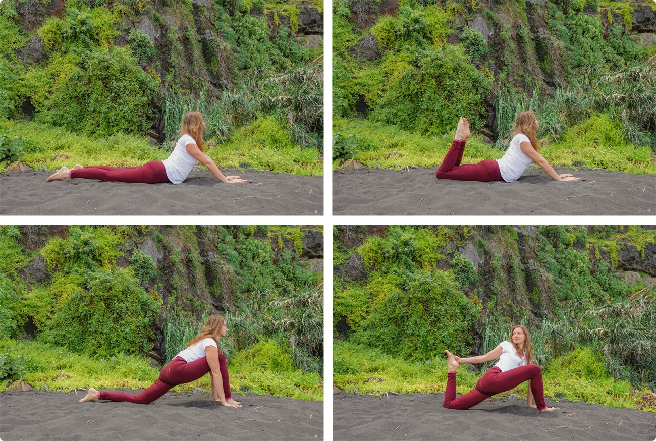 pozycja foki pozycja smoka joga yin